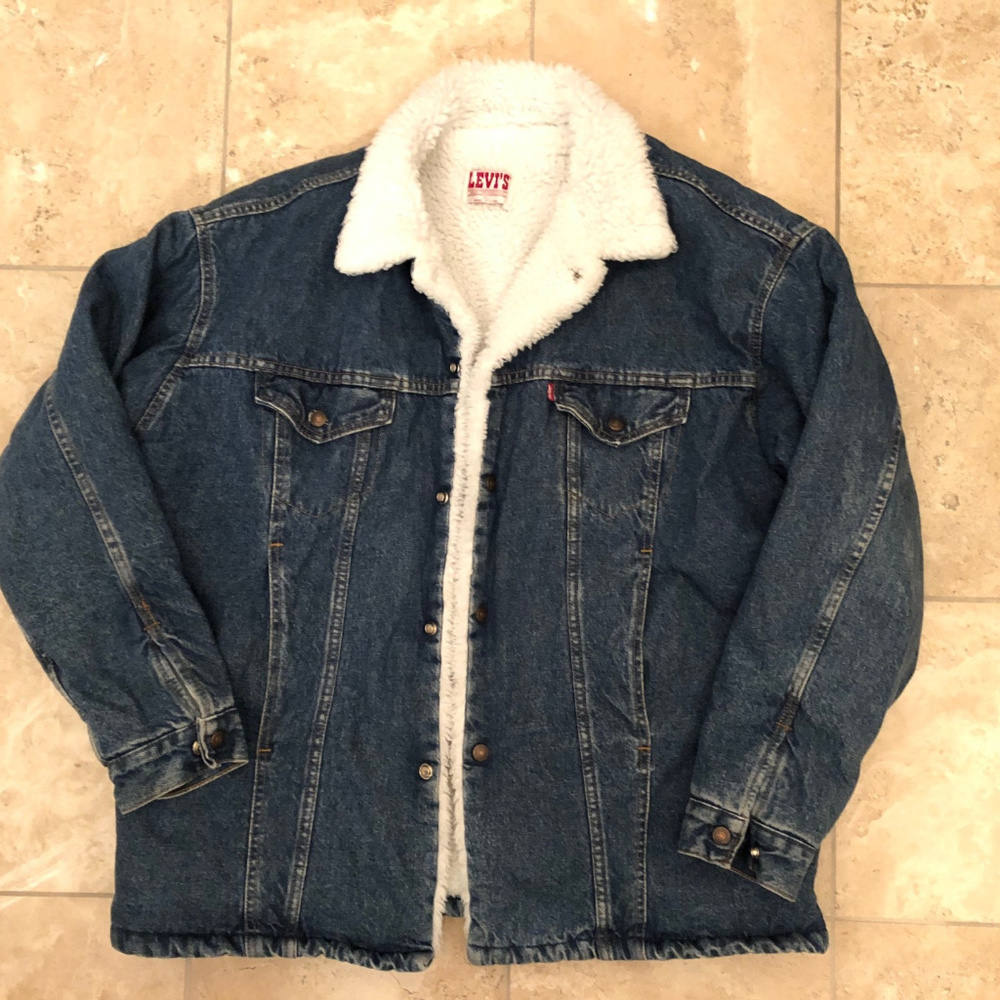 Vintage Levi’s Mens Denim Sherpa Jacket XL US Made